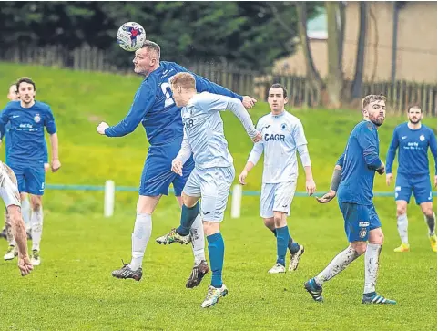  ??  ?? Lochee United (blue) and Musselburg­h drew 0-0 in the Super League at Thomson Park.