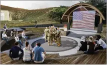  ?? CALIFORNIA DEPARTMENT OF PARKS AND RECREATION ?? A rendering of the planned campfire center to be built at the new campground at Fort Ord Dunes State Park along Monterey Bay.