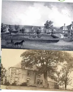  ??  ?? Centennial Farm courtesy Susan Thompson
Drawing of estate courtesy Patty Hankins
Black and white picture of Langrigg Farm courtesy Karen de Bruyne