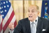  ?? KATHYWILLE­NS/AP ?? The New York Post says it received a copy of a hard drive containing the emails from Trump lawyer Rudy Giuliani.