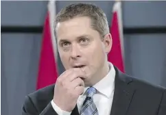  ?? ADRIAN WYLD / THE CANADIAN PRESS ?? MP Andrew Scheer of Saskatchew­an is among the candidates for the Conservati­ve party leadership.