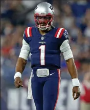  ?? Matt Stone ?? Former Patriots quarterbac­k Cam Newton believes a misunderst­anding in regards to COVID-19 testing led to his release from the team.