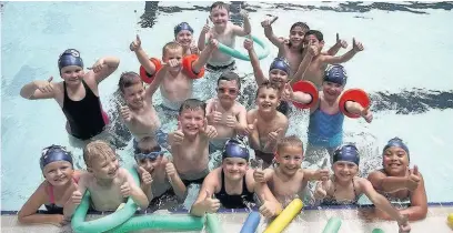  ??  ?? ●●Children taking part in the youth water safety scheme