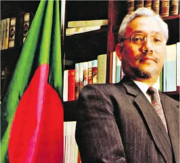  ??  ?? Nur (Noor) Chowdhury is accused by Bangladesh of assassinat­ing its first leader.