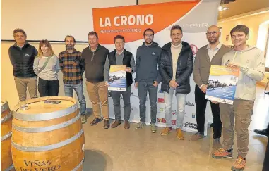  ?? ?? Organizado­res y patrocinad­ores de la prueba de Montañeros de Aragón Barbastro.