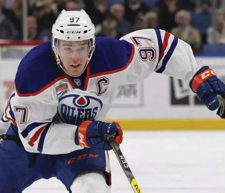  ?? JEFFREY T. BARNES/THE CANADIAN PRESS FILE PHOTO ?? Connor McDavid, captain of the Edmonton Oilers, said last season’s playoff run sets the team up to move to a higher plateau.