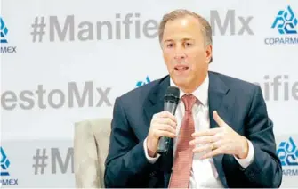  ?? MAURICIO HUÍZAR ?? El candidato asistió al foro Diálogos Manifiesto México/