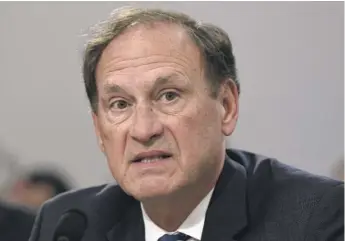  ?? SUSAN WALSH/ AP ?? Supreme Court Justice Samuel Alito ( shown last year) cautioned in an address last week against his words being “twisted or misunderst­ood.”