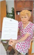  ?? FOTO: ALF GEIGER ?? Die 83-jährige Ingrid Millgramm hofft, dass die Justiz Gnade vor Recht ergehen lässt – sonst muss sie neun Monate lang ins Gefängnis.