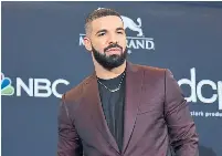  ?? RICHARD SHOTWELL INVISION/THE ASSOCIATED PRESS ?? Drake’s new album,“Certified Lover Boy,” had the equivalent of 236,000 sales in the United States last week.