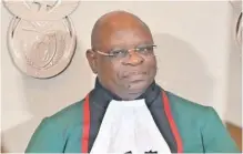  ?? Independen­t Newspapers ?? CHIEF Justice Raymond Zondo’s term of office ends in August.
AYANDA NDAMANE
