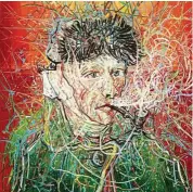  ??  ?? Zeng Fanzhi has re-invented some of Vincent Van Gogh’s most iconic self-portraits and paintings. — Zeng Fanzhi Studio