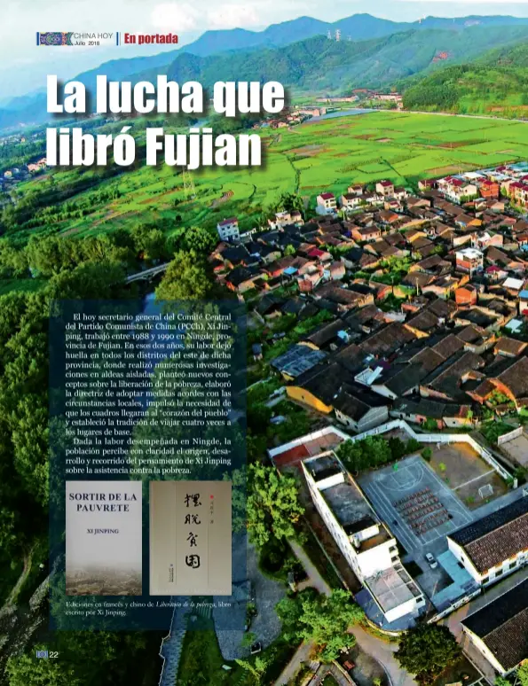  ?? Liberación de la pobreza, ?? Ediciones en francés y chino de escrito por Xi Jinping. libro