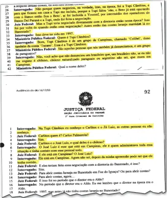  ??  ?? ALBERTO YOUSSEF, doleiro (cambista), en su declaració­n del 2004 cuando delató –entre otros– a Darío Messer (hermano espiritual de Cartes) y a Carlos Sosa Palmerola.