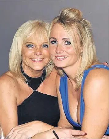  ??  ?? Kelly Ormerod with her mother Susan Cooper, 63. ‘I believe something suspicious has gone on.’ Mrs Ormerod said