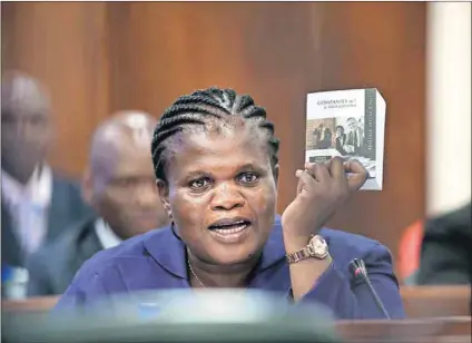  ?? Photo: David Harrison ?? Will her head roll? Communicat­ions Minister Faith Muthambi was lambasted by the Supreme Court of Appeal for failing to consult stakeholde­rs such as e.tv on her digital migration policy changes.