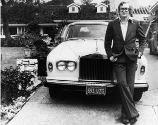  ??  ?? BELOW LEFT: Michael’s earnings from The Ipcress File enabled him to buy a RollsRoyce as his first car, even though he couldn’t drive at the time. BELOW RIGHT: Michael and Shakira on their wedding day in January 1973.