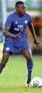  ?? BEN EVANS/HUW EVANS AGENCY ?? Ibrahim Meite playing for Cardiff in 2017