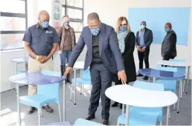  ??  ?? GAUTENG MEC for Education visits the Randburg Clinic School to check on school readiness. | SUPPLIED