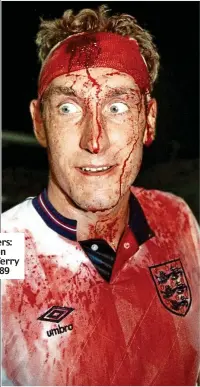  ??  ?? Blood brothers: Curry (left) on Sunday and Terry Butcher in 1989