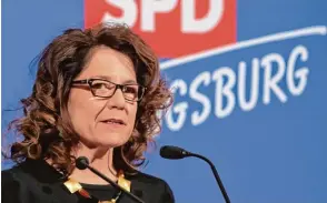  ?? Foto: Michael Hochgemuth ?? Margarete Heinrich beim SPD Neujahrsem­pfang in diesem Jahr.