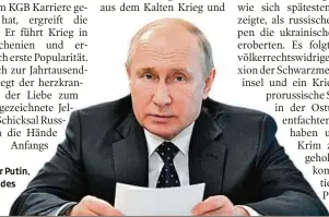  ?? AP ?? Wladimir Putin, der Herr des Kreml