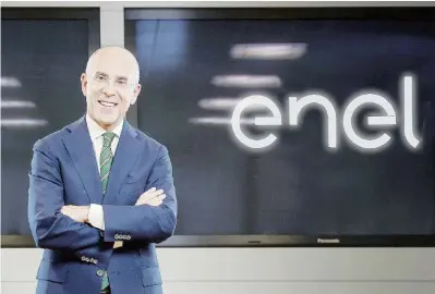  ?? Ansa ?? Inamovibil­e Francesco Starace guida l’Enel