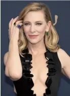  ?? ?? Cate Blanchett at the Screen Actors Guild Awards last month