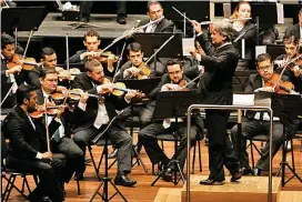  ?? FOTO FILARMED ?? En un hecho inédito se unen Filarmónic­a y Sinfónica de Antioquia. La primera ya lo hizo con Eafit y la Academia.