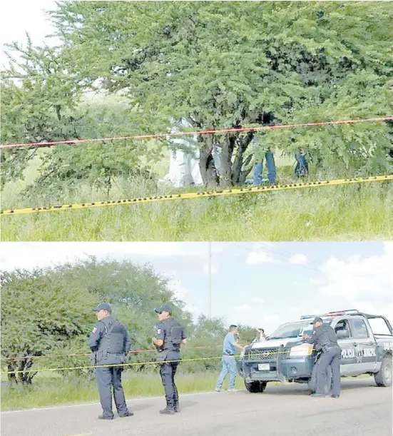  ?? Foto: Cortesía ?? El cadáver fue encontrado en el municipio de Asientos.