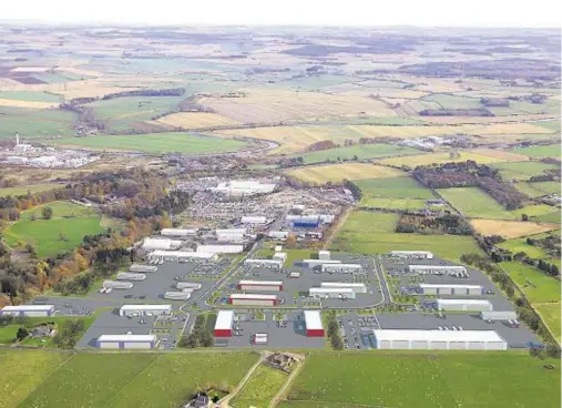  ??  ?? GROWING PAINS: A CGI image of Thainstone Business Park’s proposed £4million expansion