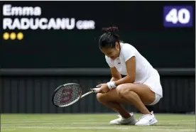  ?? ?? Emma Raducanu had few expectatio­ns going into Wimbledon