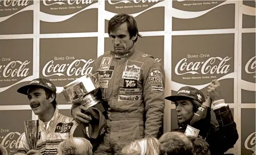  ??  ?? Fue un triunfo triste para Reutemann, y también el último de su vida.