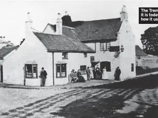  ??  ?? The Trent Bridge Inn as it is today (right) and how it used to look.