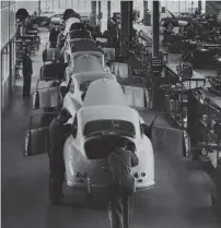  ??  ?? Below Ferry Porsche entrusted Reutter with all major constructi­on and inspection of Porsche’s early cars, as well as the manufactur­e of interiors