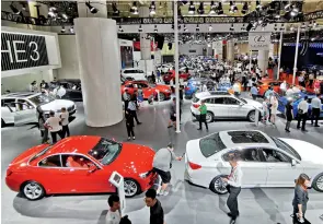  ??  ?? On August 14, 2019, at the 24th Dalian Internatio­nal Automotive Exhibition, cars from more than 380 manufactur­ers across the globe are put on display.