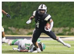  ?? STAFF PHOTO BY ROBIN RUDD ?? Bradley Central’s J’Alan Terry (4) breaks away from Rhea County’s Austin Brackett last Friday. Bradley visits Maryville in a region title showdown this week.