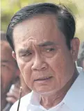  ??  ?? Prayut: Protected by his underlings