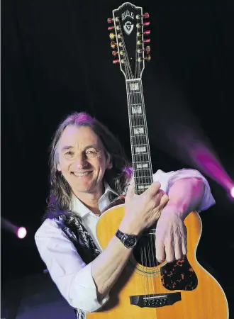  ??  ?? At the age of 68, former Supertramp frontman Roger Hodgson is still sharing that familiar voice.