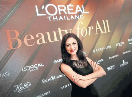  ??  ?? Nathalie Gerschtein Keraudy, managing director of L’Oreal Thailand, expects digital initiative­s to play a larger role in cosmetics sales this year.