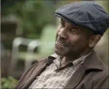  ?? DAVID LEE/PARAMOUNT PICTURES VIA AP ?? Denzel Washington in a scene from “Fences.” Washington is nominated for an Oscar for best actor in a leading role for his work in the film. The 89th Academy Awards will take place on Feb. 26.