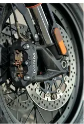  ??  ?? Off-road XCA variant keeps the same Brembo brakes but gets familiar spoked wheels
