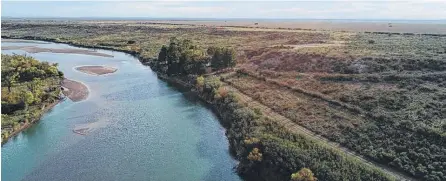  ?? ?? EL RÍO Colorado abastece de agua potable a numerosas poblacione­s y provee al sistema de riego de Corfo.