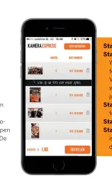  ??  ?? Prijs: afdrukken vanaf 15 cent
https://www.kamera-express.nl/fotoservic­e Stap 1 selecteer je favoriete foto’s. Stap 2 kies het juiste formaat. Wanneer de verhouding van de foto’s afwijkt, geeft de app dit aan. Vervolgens kun je je foto’s naar wens...