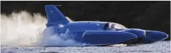  ??  ?? Restored: The jet-powered Bluebird in Scotland in 2018