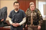  ?? SCOTT OLSON / GETTY IMAGES ?? Larry Nassar was convicted of molesting 500-plus girls while he was a physician for USA Gymnastics and Michigan State University, where he had his sportsmedi­cine practice.