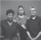  ?? DISPATCH JOSHUA A. BICKEL/COLUMBUS ?? Former Equitas Health employees, from left, Lisa Mclymont, Tia Carrington and Liz Rose-cohen said they experience­d or witnessed a culture of discrimina­tion at the organizati­on.
