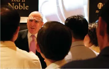  ?? SAMUEL ISAAC CHUA/THE EDGE SINGAPORE ?? Richard Elman (pictured) is a former scrapyard worker who built the Singapore-listed, Hong Kong-based commoditie­s giant Noble Group