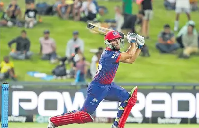  ?? Pictre: BackpagePi­x ?? MATCH-WINNER. Janneman Malan of the Cape Town Blitz during the 2019 Mzansi Super League match against the Jozi Stars at the Wanderers, Johannesbu­rg, last night.