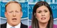  ??  ?? Sean Spicer Sarah H. Sanders